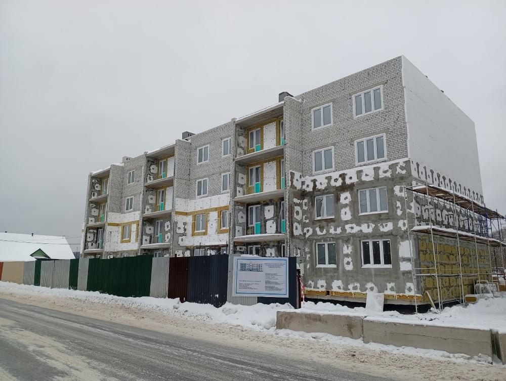 СТРОИТЕЛЬСТВО ДОМОВ БЛИЗИТСЯ К ЗАВЕРШЕНИЮ    